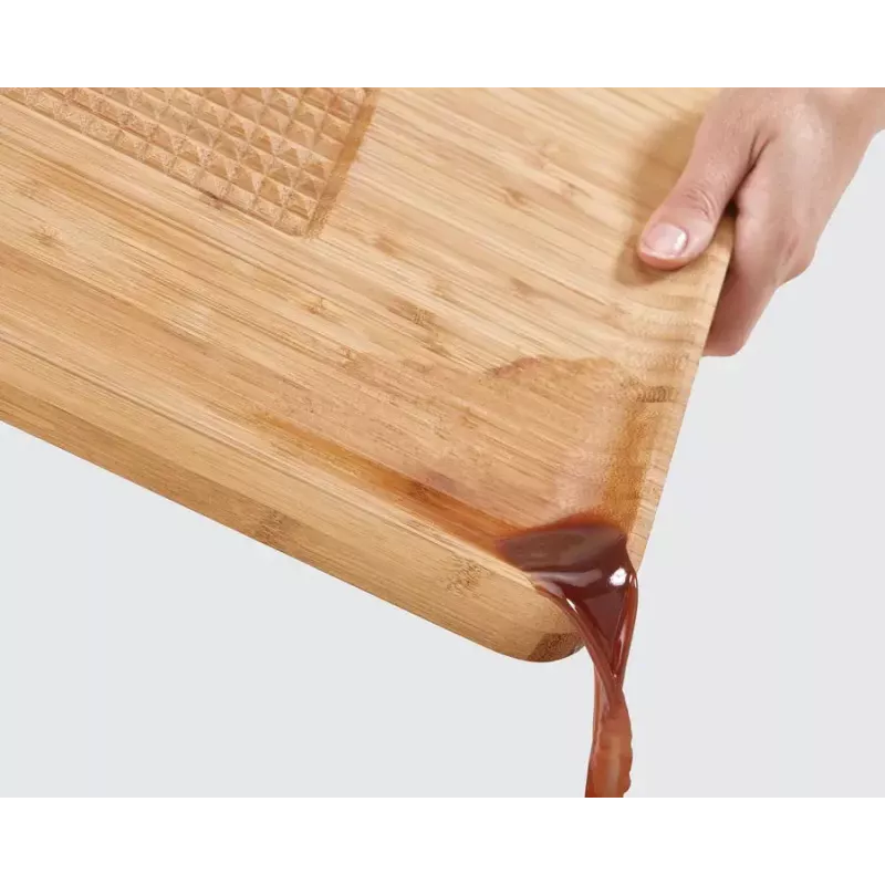 Griešanas dēlis Joseph Joseph Cut&Carve taisnstūra bambusa