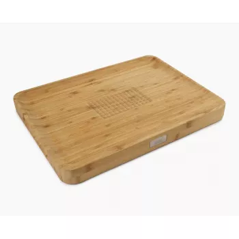 Griešanas dēlis Joseph Joseph Cut&Carve taisnstūra bambusa
