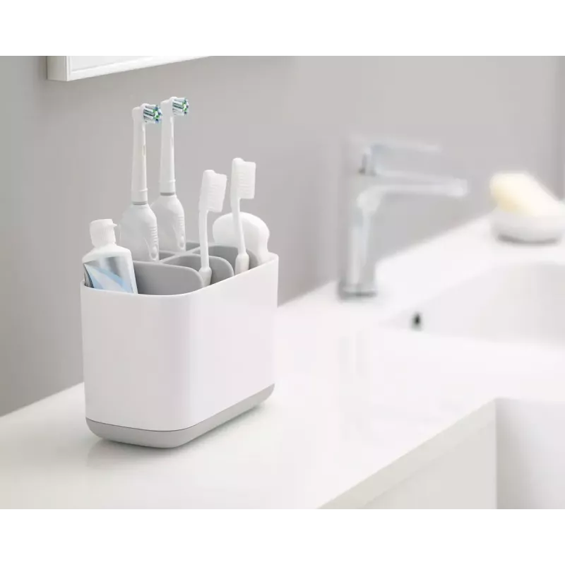 Brīvi stāvošs zobu birstes turētājs Joseph Joseph EasyStore Large pelēks