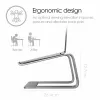 Laptop stand Desire2 Supreme Pro Silver for 43.9 cm (17.3 inch) laptops, aluminium, 127 mm height, 254 mm length