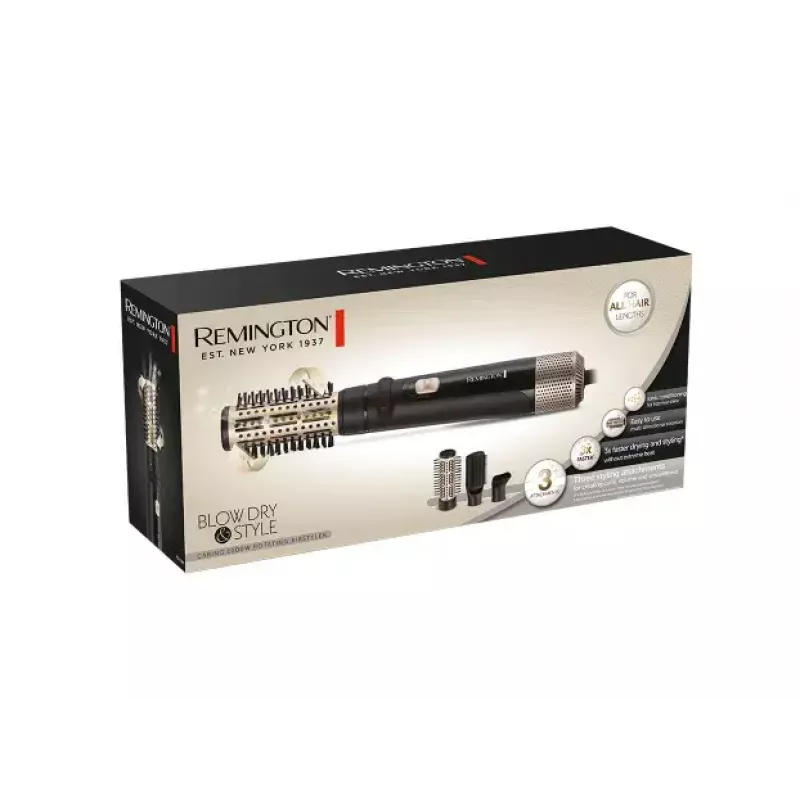 Karstā gaisa suka Remington AS7580 1000 W melna zelta