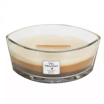 WoodWick svece 76904 Karamele Vanilla Bēša Brūna Balta 1 gab. 190,5 mm