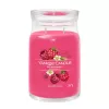 Vaska svece Yankee Candle Cylinder Raspberry Crimson — Augstums 157 mm, Diametrs 93 mm, Svars 567 g, 1 gab.