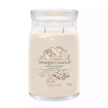 Yankee Candle Signature Warm Cashmere liela burciņas svece, 567 g