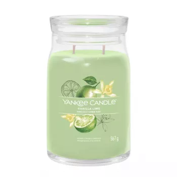 Vaska svece Yankee Candle Signature Lime Vanilla zaļa 1 gab. 157 mm 9,3 cm 567 g