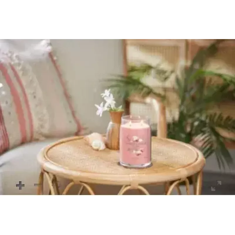 Vaska svece, cilindra formas, Yankee Candle 1629962E Citrus Floral Vanilla Pink 157 mm 9.3 cm 567 g