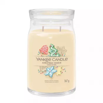 Yankee Candle Signature Christmas Cookie lielā burkas svece, 567 g
