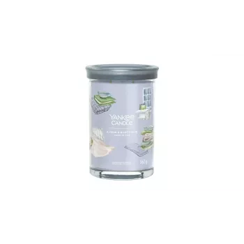 Stikla cilindra svece Yankee Candle A Calm & Quiet Place — Augstums 149 mm, Platums 99 mm, Svars 567 g
