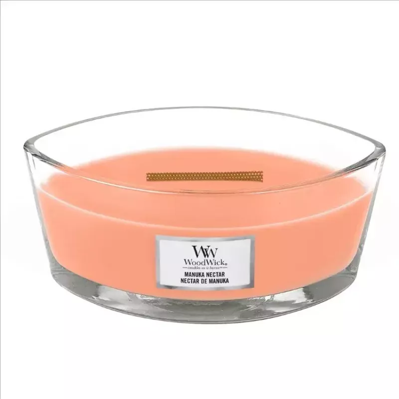 WoodWick svece Manuka Nectar 90mm x 190mm x 120mm 1 gab.