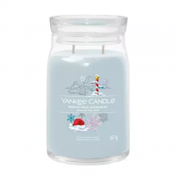 Vaska svece Yankee Candle North Pole Hideaway Zila 157mm 567g