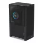 PC korpuss NZXT H2 Flow Small Form Factor (SFF) — Mini-ITX, 2x 2,5 collu nodalījumi, Rūdīts stikls, Melns, 181×263×435 mm