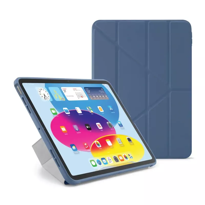 Planšetdatora flip vāciņš PIPETTO P052-51-V iPad 10. paaudzei (10,9 collas) — mikrošķiedra un TPU, 5 statīvu režīmi