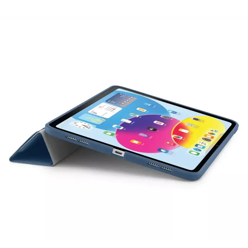 Planšetdatora flip vāciņš PIPETTO P052-51-V iPad 10. paaudzei (10,9 collas) — mikrošķiedra un TPU, 5 statīvu režīmi