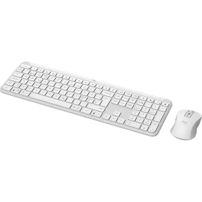 Logitech MK950 Signature plāns tastatūra ar peli iekļauts Birojs RF bezvadu + Bluetooth QWERTY dāņu somu norvēģu zviedru balta