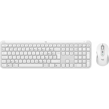 Logitech MK950 Signature plāns tastatūra ar peli iekļauts Birojs RF bezvadu + Bluetooth QWERTY dāņu somu norvēģu zviedru balta