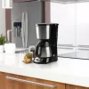 Pilienu kafijas automāts Domo DO709K — pusautomātisks, 1 L ūdens tvertne, 8 tasīšu krūze, LCD, nerūsējošais tērauds/melns