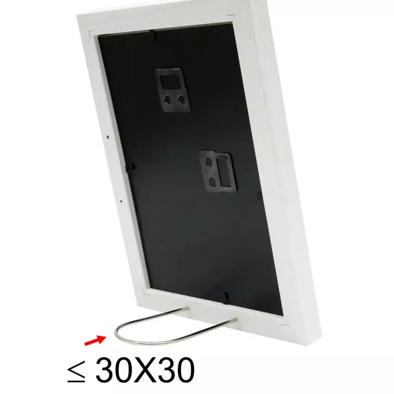 Atsevišķs foto rāmis Deknudt S66KF1 P1 Balts MDF Stikls Koks 30x40