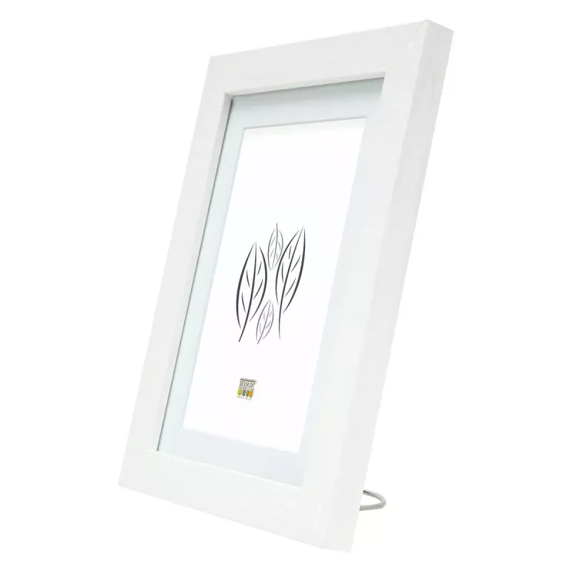 Atsevišķs foto rāmis Deknudt S66KF1 P1 Balts MDF Stikls Koks 30x40