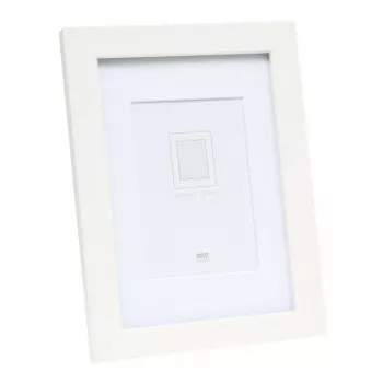 Atsevišķs foto rāmis Deknudt S66KF1 P1 Balts MDF Stikls Koks 30x40