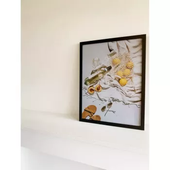 Viena attēla rāmis Deknudt S44CF2 Melns 30X45 Stikls MDF