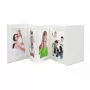Fotoalbums Deknudt Leporello balta 8 lapas 13 x 18 cm