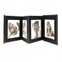 Deknudt Leporello fotoalbums, melns, 8 loksnes, 13 x 18 cm