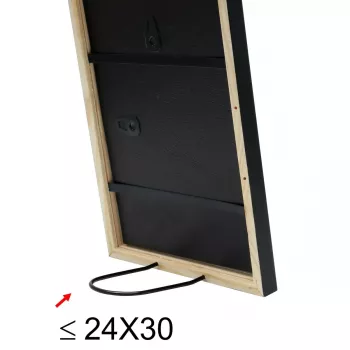 Viens attēla rāmis Deknudt S41JL2 melns kartons stikls koks