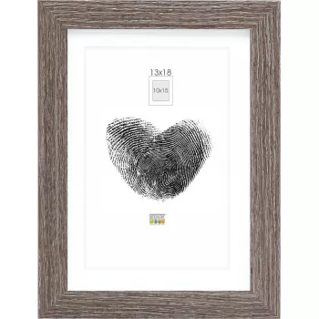 Foto rāmis Deknudt S66KH3 13x18 cm Koks Pelēks ozols ar paspartū