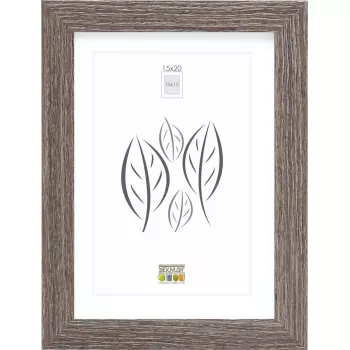 Deknudt S66KH3 foto rāmis 15×20 cm, koka imitācijas pelēkā ozola apdarē ar paspartū