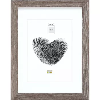 Foto rāmis Deknudt S66KH3 Wood pelēka Oak 20x30 cm ar paspartu