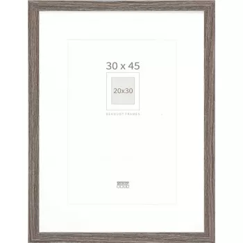 Foto rāmis Deknudt S66KH3 Wood pelēka Oak 30x45 ar paspartū