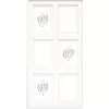 Passepartout mat board Deknudt S65KK1 balts 6x10 un 10x15 fotogrāfijām