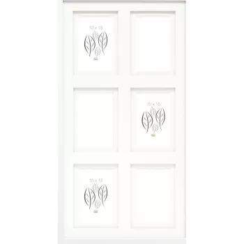 Passepartout mat board Deknudt S65KK1 balts 6x10 un 10x15 fotogrāfijām
