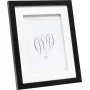 Foto rāmis ar dubulto paspartū Deknudt S65KK2 melns 13x13 cm