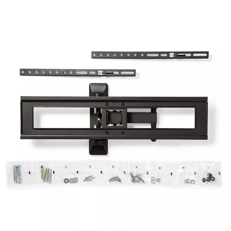 TV statīvs Nedis TVWM1550BK ekrāniem 94–177,8 cm (37 inch–70 inch), max VESA 600x400, max slodze 25 kg, melns
