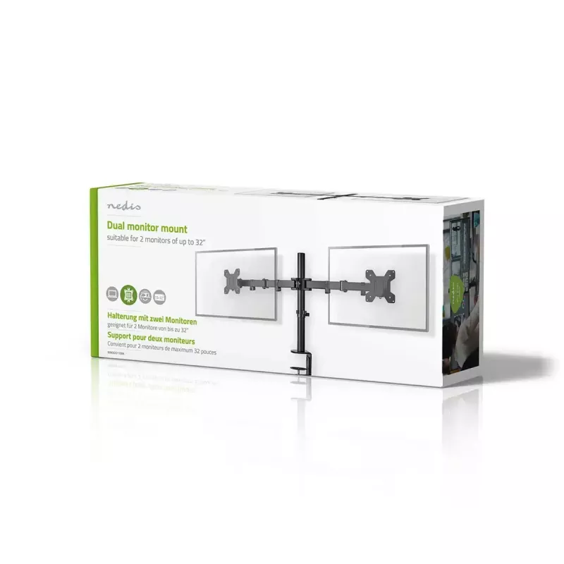 Monitora statīvs Nedis MMDOS110BK 81,3 cm 32 collas galdam melns