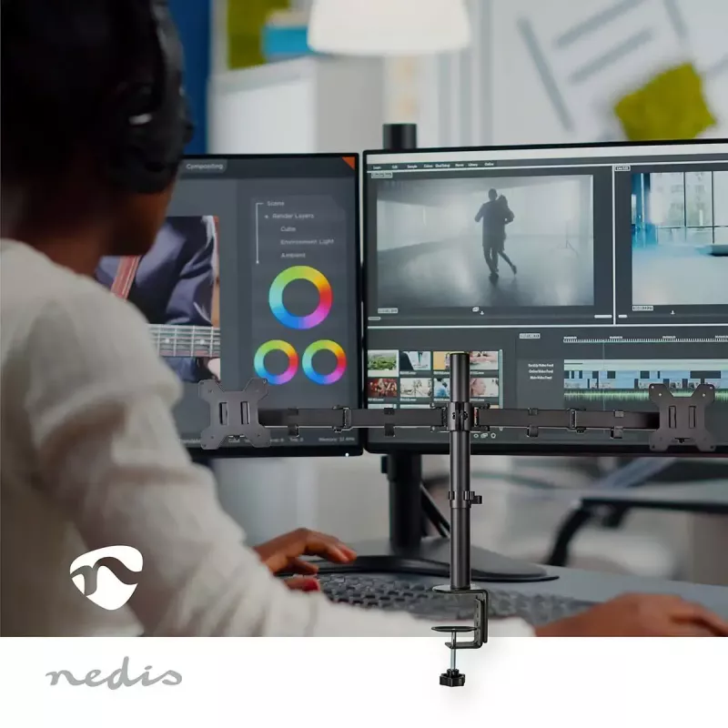 Monitora statīvs Nedis MMDOS110BK 81,3 cm 32 collas galdam melns