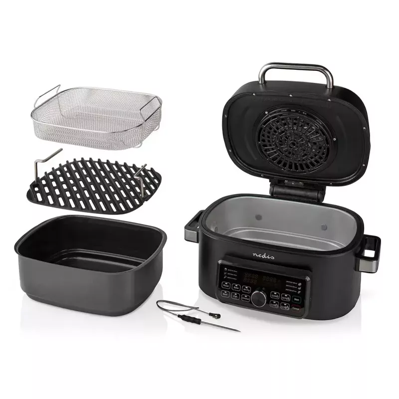 Karstā gaisa cepeškrāsns Nedis KAAFG600BK 6 L 1660 W Melna