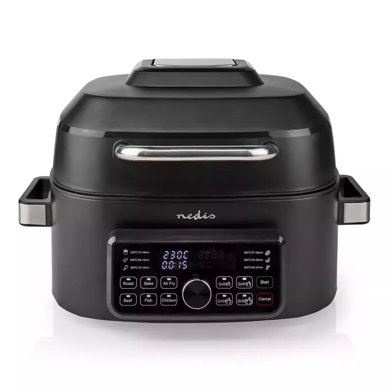 Karstā gaisa cepeškrāsns Nedis KAAFG600BK 6 L 1660 W Melna