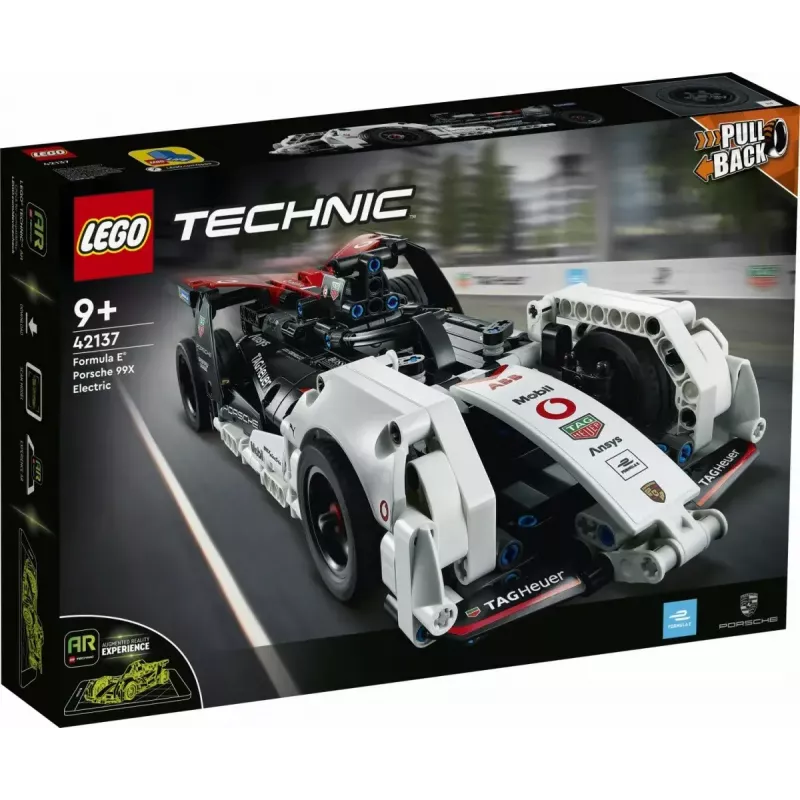 LEGO ķieģeļu komplekts Formula E Porsche 99X Electric modelis 42137 – konstruēšanas rotaļlietu komplekts