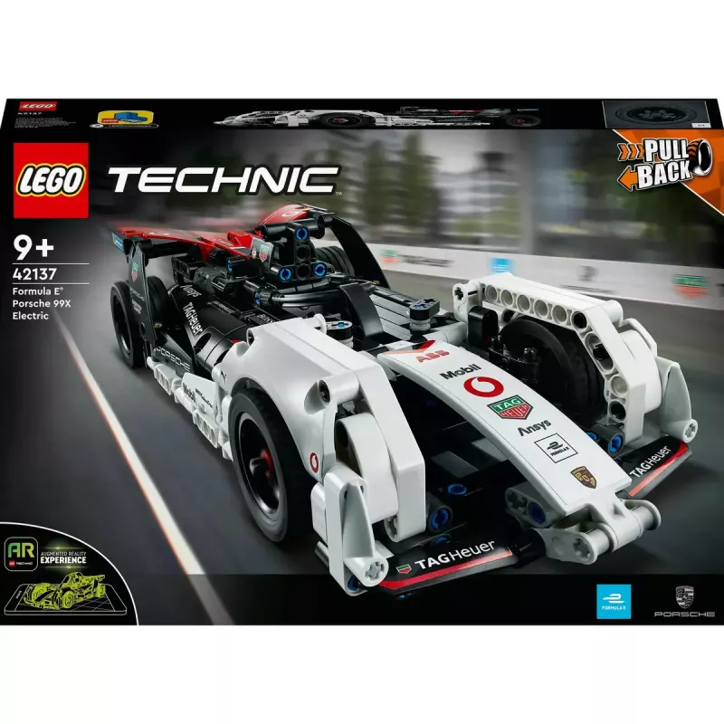 LEGO ķieģeļu komplekts Formula E Porsche 99X Electric modelis 42137 – konstruēšanas rotaļlietu komplekts