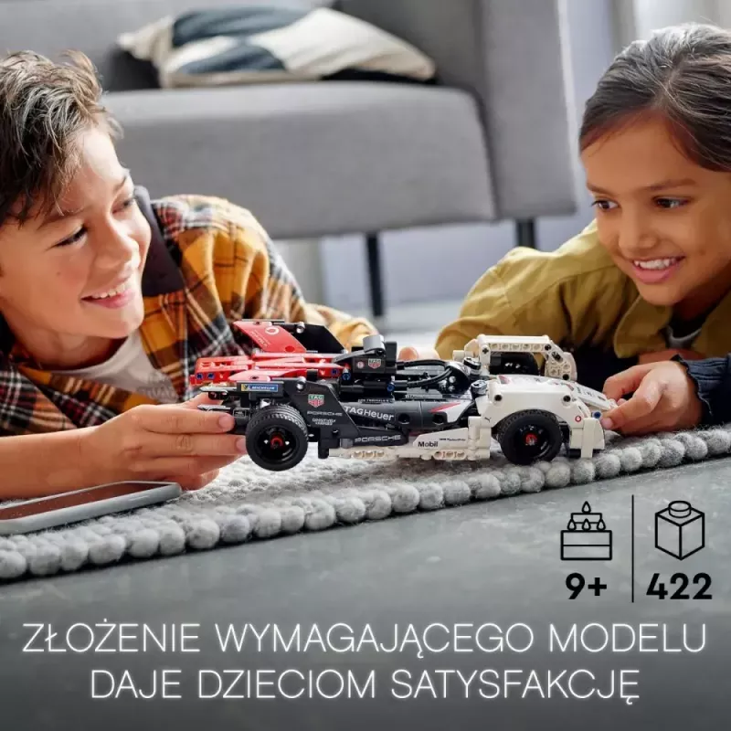 LEGO ķieģeļu komplekts Formula E Porsche 99X Electric modelis 42137 – konstruēšanas rotaļlietu komplekts