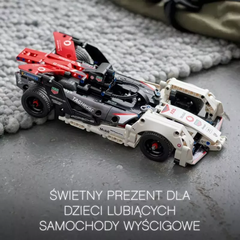 LEGO ķieģeļu komplekts Formula E Porsche 99X Electric modelis 42137 – konstruēšanas rotaļlietu komplekts