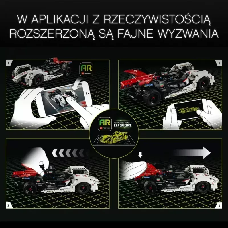 LEGO ķieģeļu komplekts Formula E Porsche 99X Electric modelis 42137 – konstruēšanas rotaļlietu komplekts