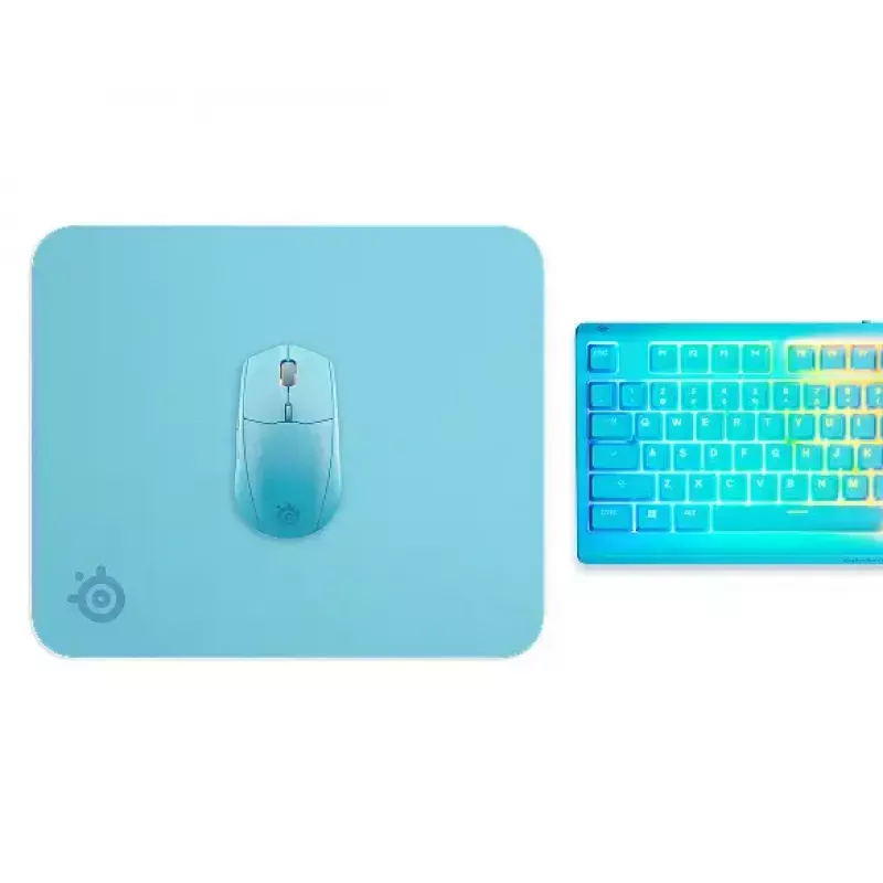 Peles paliktnis Steelseries QcK M Aqua 320x270mm Mikrošķiedra Gumija