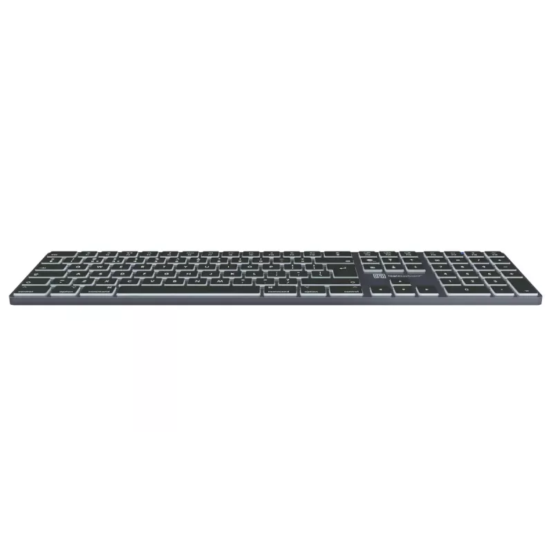 LogicKeyboard SKB-TM-UK pilna izmēra USB + Bluetooth, QWERTY UK English, Titanium
