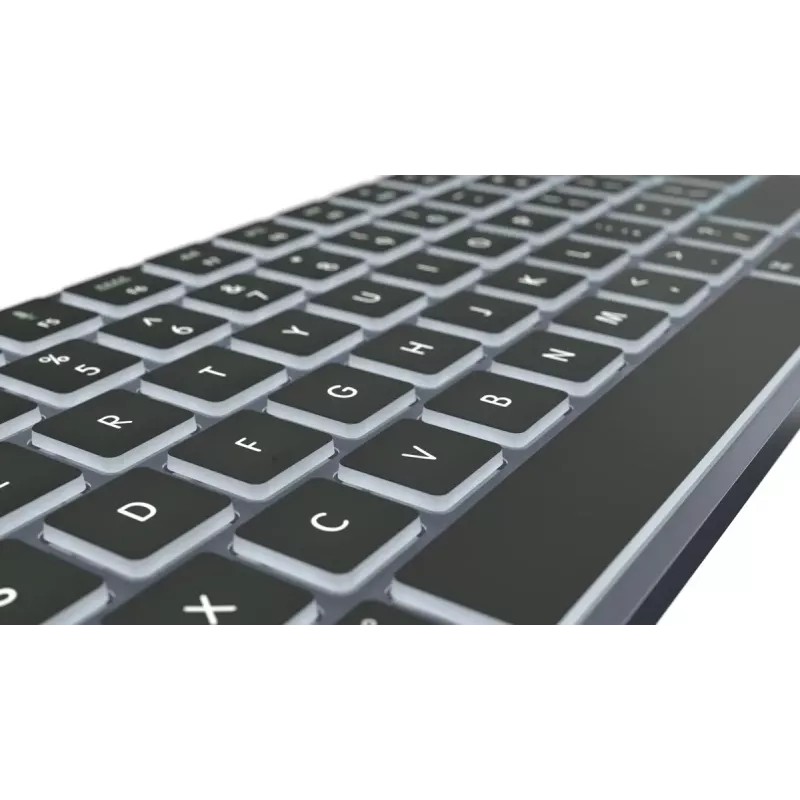 LogicKeyboard SKB-TM-UK pilna izmēra USB + Bluetooth, QWERTY UK English, Titanium