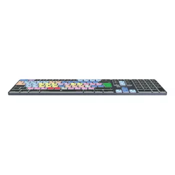 Pilna izmēra Bluetooth tastatūra LogicKeyboard LKB-MCOM4-TM — QWERTY vācu izkārtojums, 109 taustiņi, pelēks titāna