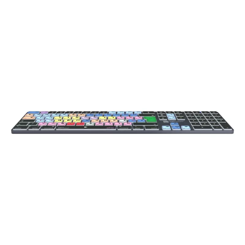 Pilna izmēra Bluetooth tastatūra LogicKeyboard LKB-MCOM4-TM — QWERTY vācu izkārtojums, 109 taustiņi, pelēks titāna