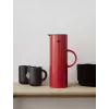 Vakuuma termoss Stelton EM77 1L sarkans kempingam un ikdienas lietošanai